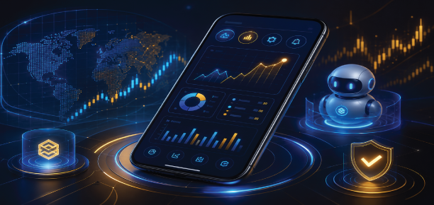 Nexa Pulse mobile trading dashboard and analytics